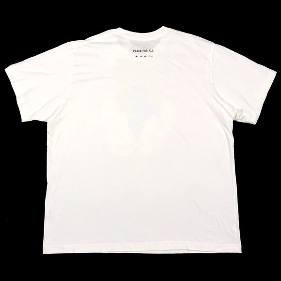 FW23 KAWS Uniqlo Peace For All Globe Hands Earth White Tee XXL B14 - Picture 4 of 5